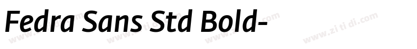 Fedra Sans Std Bold字体转换